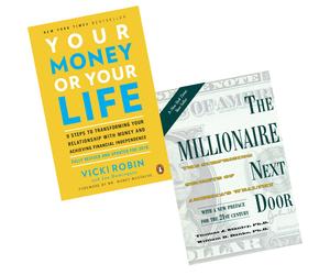 Your Money or Your Life Vicki Robin, Millionaire Next Door Thomas 2 Books Set