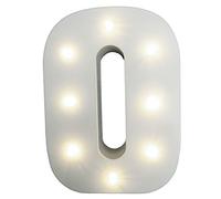 Your Name in Lights - White Wooden Light Up Number Wedding Baby Standing or Wall Mounted Decoration (0)