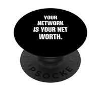 Your Network Is Your Net Worth Motivational Quote PopSockets Adhesive PopGrip