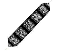 Your Never Alone Plush Table Runner Boho Country Farmhouse Kitchen Dining Table Decoration 229*33cm