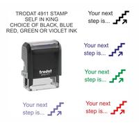 your next step is.. Teacher Stamp self inking rubber stamp School Education