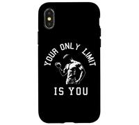Your Only Limit Is You - Bodybuilding Motivational Quote Case for iPhone X/XS