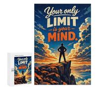Your Only Limit Is Your Mind Hobby Jigsaw Puzzle for Adults, 300 PCS, An Engaging Indoor Activity for Quiet Evenings, for Indoor Play