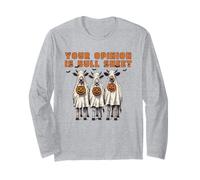 Your Opinion is Bull Sheet Ghost Costumed Cows Halloween Long Sleeve T-Shirt