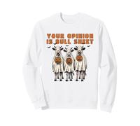 Your Opinion is Bull Sheet Ghost Costumed Cows Halloween Sweatshirt