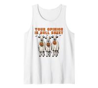 Your Opinion is Bull Sheet Ghost Costumed Cows Halloween Tank Top