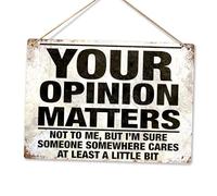 Your Opinion Matters | Printed Metal Plaque/Sign