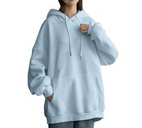 Your Orders Placed Recently By Me Gifts Oversized Sweatshirt Women Plus Size Womens Daily Long Casual Down For Womens Pocket Hooded Sweatshirts Pullover Sleeve Sale Clearance Items Women (Blue, XL)