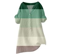 Your Orders Placed Recently by Me Gifts Oversized Tops for Women UK Loose Button Shirt Top Stand Solid Color Medium Sleeve Collar Casual Women's Shirt Women's Track My Order Delivery Mint Green