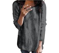 Your Orders Placed Recently By Me Gifts Sweatshirt Hoodies for Women UK Crew Neck Plush Top Long Sleeve Thin Fashion Ladies Pullover Sweater Plus Size Holiday Home Bargains Shop online (Grey, XXL)