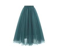 Your Orders Skirts for Women UK Elasticated Waist Womens Wedding Dress Petticoat Rockabilly Tutu Skirt Puffy Slips Underskirt Ballet A Line Skirts Kilts Fancy Dress Green