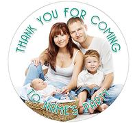 Your Own Image Skinny Text - Teal Text - Any Size (4in - 7.5in) Personalised Edible Cake Topper on Premium Icing