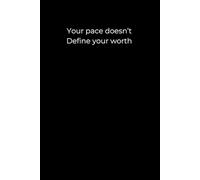 Your Pace Doesn’t Define Your Worth: A Minimalist Black Journal for Gentle Healing and Self-Acceptance