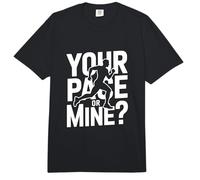 Your Pace Or Mine Running Motivation Athlete Comfort Colors Adult Heavyweight T-Shirt