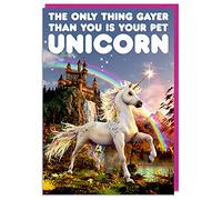 Dean Morris Cards LGBTQ Birthday Cards - Pride - Gay Birthday Cards - Your Pet Unicorn