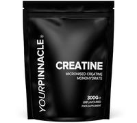 Your Pinnacle Creatine Monohydrate Powder 300g - Unflavoured, 100% Pure Micronised Creatine for Strength, Power & Muscle Performance, Easy to Mix Creatine Powder | 86-43 Servings