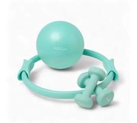 Your Reformer Pilates Prop Kit, Ring, Ball & 2.2 lb Dumbbell Set, Seafoam Green