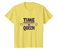 Your Schedule is Fine Time Management Queen T-Shirt, Kids, Lemon, 3 Years