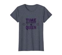 Your Schedule is Fine Time Management Queen T-Shirt, Women, Heather Blue, XS