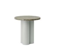 Your Side Table Light Green/Travertine Silver