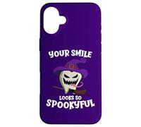 Your Smile Looks So Spookyful Dentist Monster Tooth Case for iPhone 16 Plus