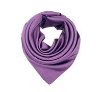 YOUR SMILE Silk Feeling Scarf Women's Fashion Pattern & Solid Color Large Square Satin Headscarf, 328, Large
