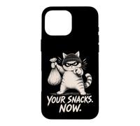Your Snacks Now Funny Robber Cat Lover Design Case for iPhone 16 Pro Max