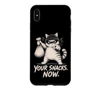 Your Snacks Now Funny Robber Cat Lover Design Case for iPhone XS Max