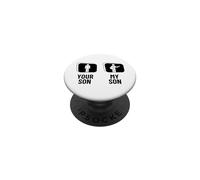 Your Son My Son Dad Mom Funny Acoustic Guitar Player PopSockets Adhesive PopGrip