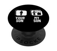 Your Son My Son Dad Mom Funny Art Teacher PopSockets Adhesive PopGrip