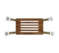 Your Spa Essentials Maple Wood Bathtub Foot Rest - Modern, Adjustable, Non-Slip with Heavy Duty Suction Cups