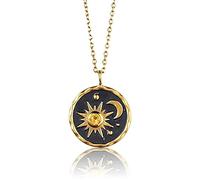 Your Stand Silver A Necklace Out Personality And Makes Moon Sun Necklaces Pendants (Gold, One Size)