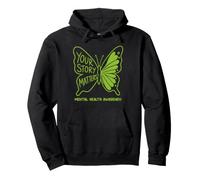 Your Story Matters Mental Health Awareness Support Butterfly Pullover Hoodie