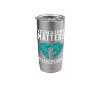 Your Story Matters Support Sexual Assault Awareness Gifts Stainless Steel Insulated Tumbler