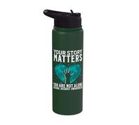 Your Story Matters Support Sexual Assault Awareness Gifts Stainless Steel Insulated Water Bottle