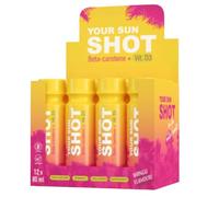 Your Sun Shot Mango Tanning Drink 12 x 80 ml Box Tan Accelerator Drink for Solarium and Sunbathing with Beta Carotene