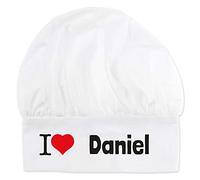your surprise Personalised Chef's hat - Chef's hat Printed with Name or Text, Various Designs and Fonts Available White