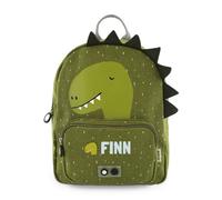 your surprise Trixie children's backpack with name - Backpack with name for children made of 100% cotton (31x23x10 CM) (Dinosaur)