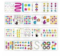 Your Therapy Source Color Building Brain Bridges Activity Mats - 20 Educational Worksheets ADHD Occupational Therapy Focus, for Kids