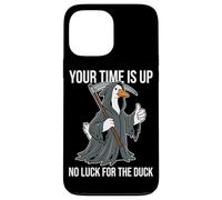 Your Time Is Up No Luck For The Duck Funny Reaper Goose Case for iPhone 13 Pro Max