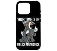 Your Time Is Up No Luck For The Duck Funny Reaper Goose Case for iPhone 16 Pro