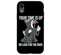Your Time Is Up No Luck For The Duck Funny Reaper Goose Case for iPhone XR