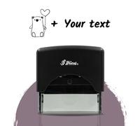 Your Unique Children's Stamp: Individual Motifs and Texts, self-Inking and with Animal Motifs to Choose from - Design Your own Stamp Now! (Bear)