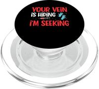 Your Vein Is Hiding Phlebotomy Phlebotomist PopSockets PopGrip for MagSafe