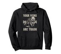 Your Veins Are Trash - RN Nurses Funny Nursing Raccoon Nurse Pullover Hoodie