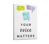 Your Voice Matters Speech TherapyCover Poster Art Canvas Gift for Friends Or for Your Own Use Bedroom Living Room Decoration AestheticFrame-style 08x12inch(20x30cm)