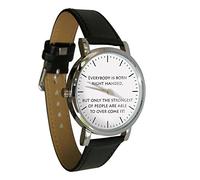 Your Watch Design. Left Handed Watch with Slogan. Unisex Adult Sized