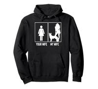 Your Wife My Wife German Shepherd Funny Stuff For Husband Pullover Hoodie
