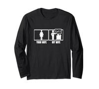 Your Wife My Wife Husband Funny Art Teacher Long Sleeve T-Shirt