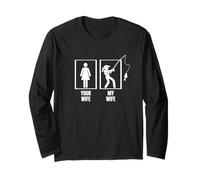 Your Wife My Wife Husband Funny Fishing Long Sleeve T-Shirt